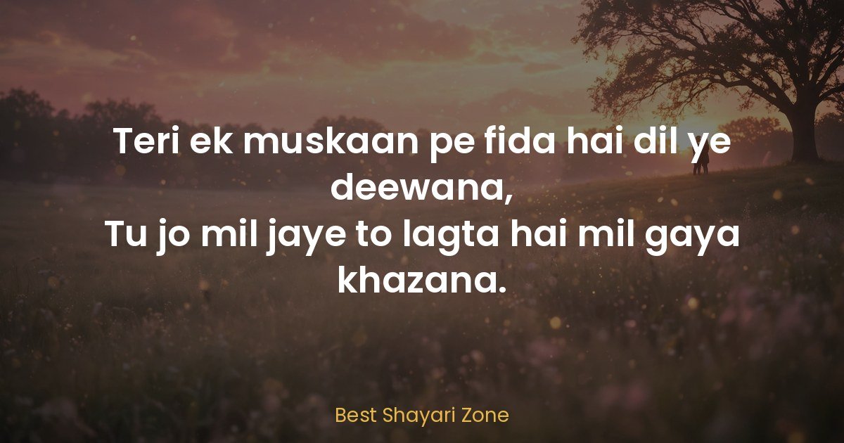 2 Line Love Shayari — 25 Romantic Hindi Couplets