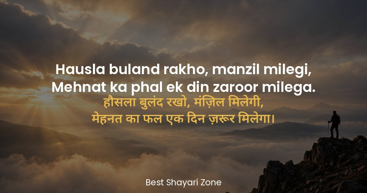 25 2 Line Motivational Shayari – Himmat