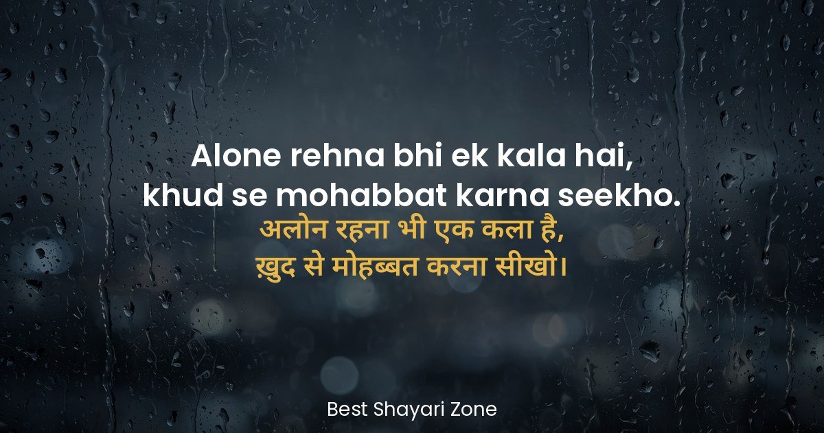 25 Akelapan Shayari in Hindi — Tanhai Ke Dard