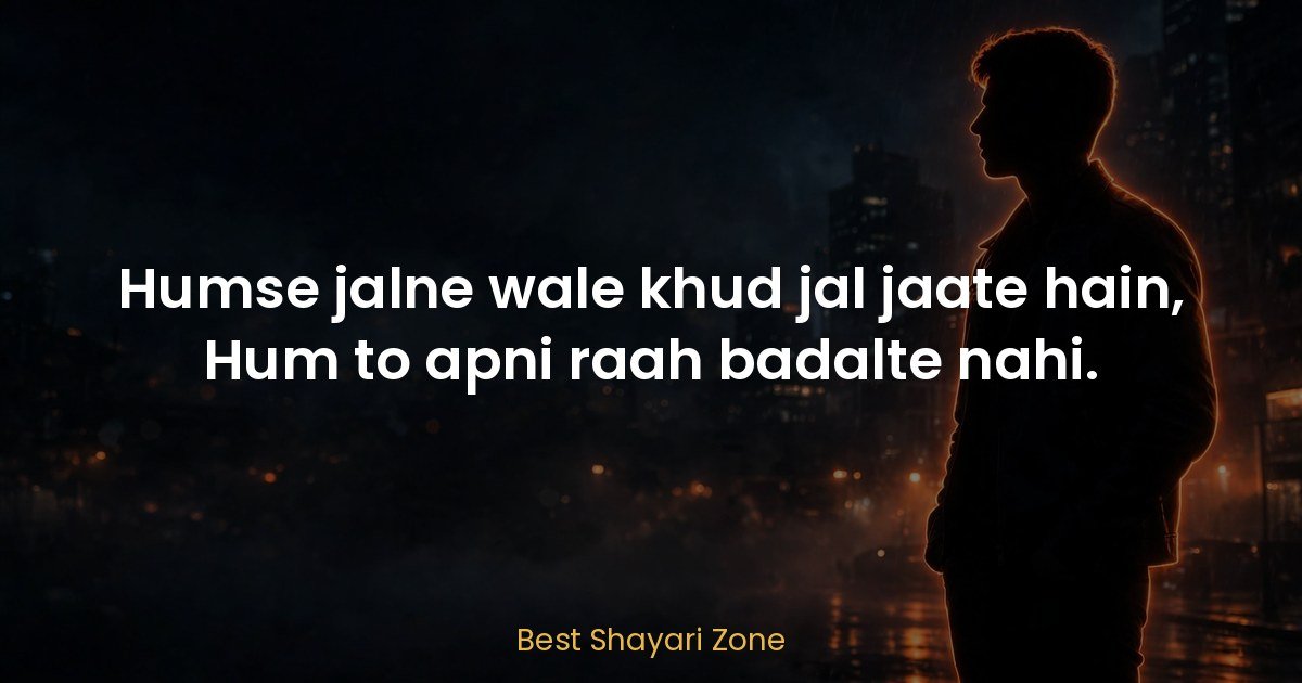 25 Attitude Shayari 2 Line in Hindi – Short