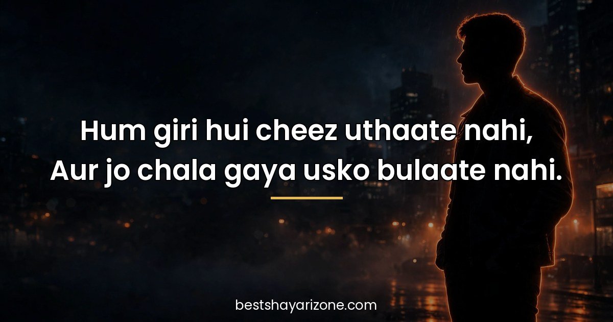 25 Attitude Shayari in Hindi - Bold & Royal Couplets
