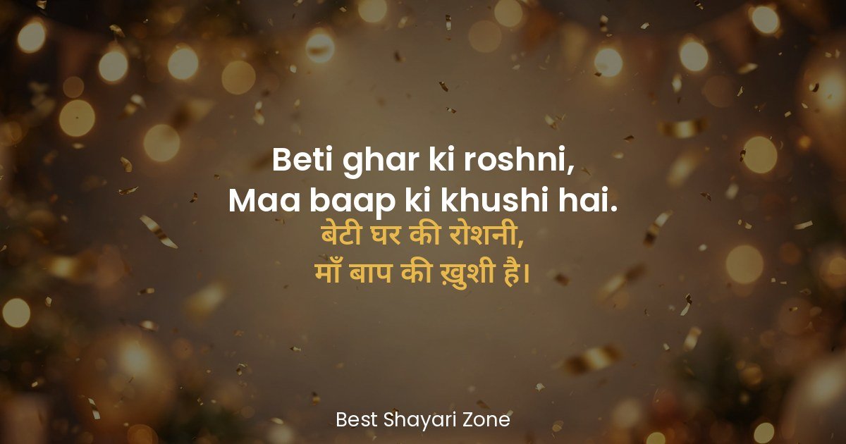 25 Birthday Shayari for Beti in Hindi – Pyaar Bhari
