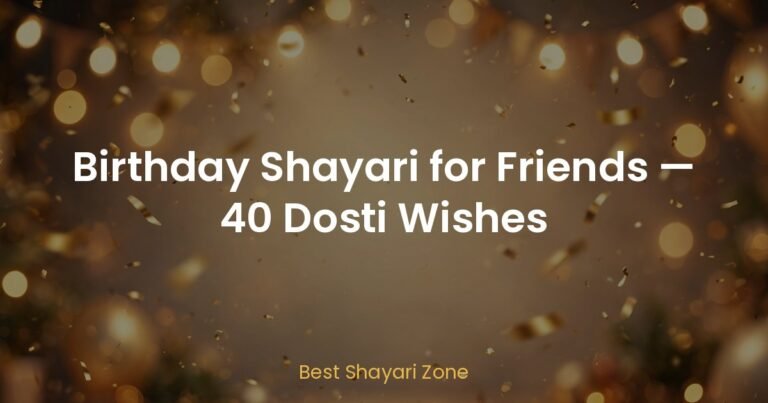 Birthday Shayari for Friends — 40 Dosti Wishes