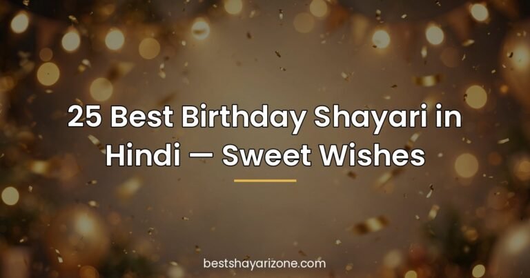 25 Best Birthday Shayari in Hindi — Sweet Wishes