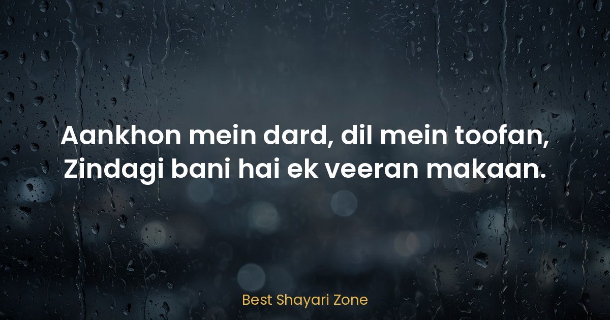 25 Dard Bhari Shayari in Hindi – Pain Lines