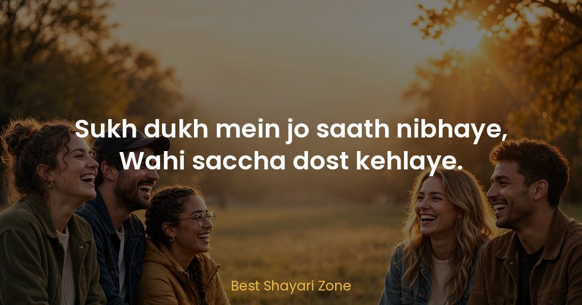 25 Dosti Shayari in Hindi – Yaari Lines