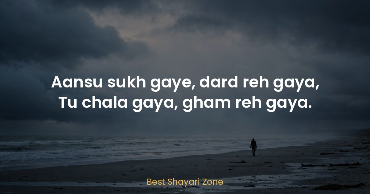 Emotional Heartbreak Shayari in Hindi — 25 Lines