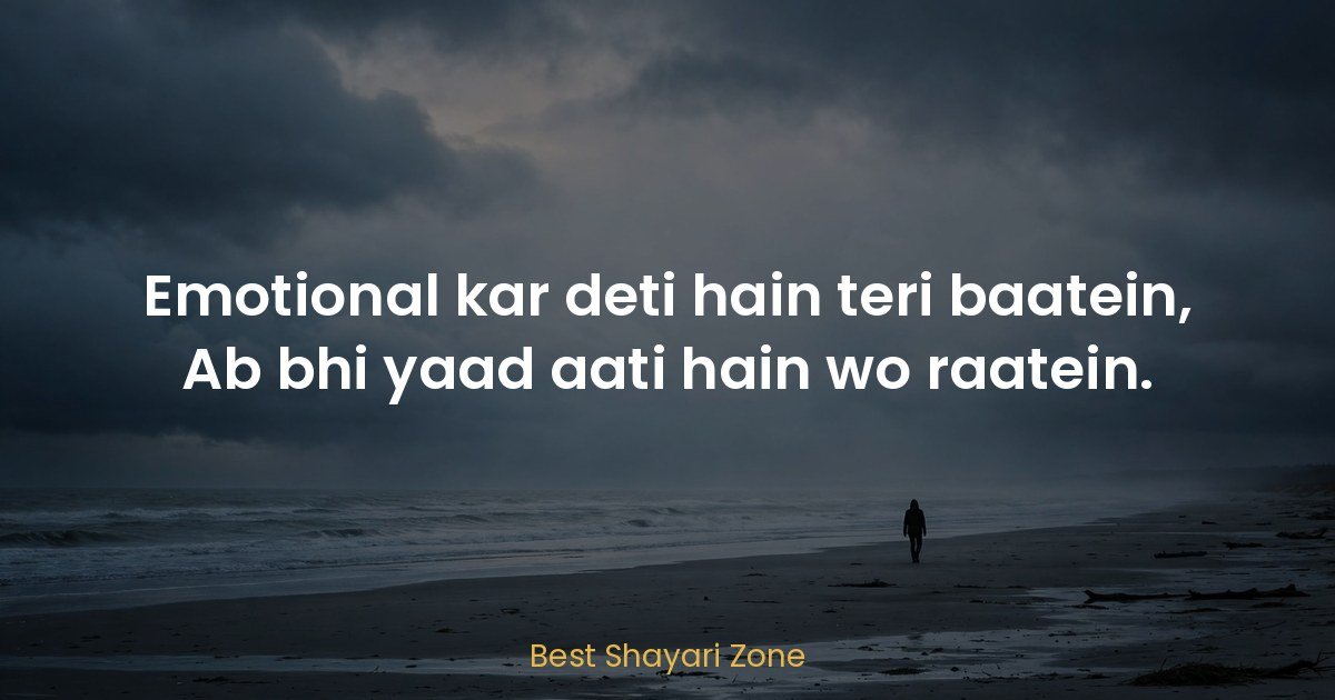 Emotional Heartbreak Shayari in Hindi — 25 Lines