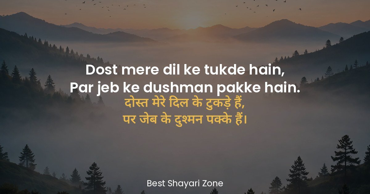 25 Funny Shayari for Friends in Hindi – Hansi Ke Dhamake