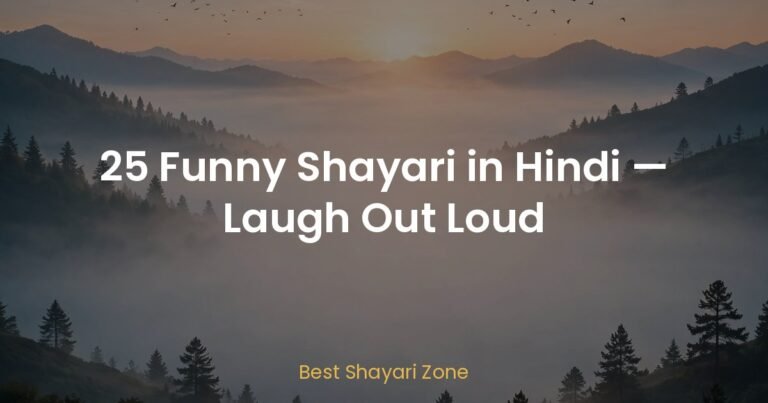 25 Funny Shayari in Hindi — Laugh Out Loud