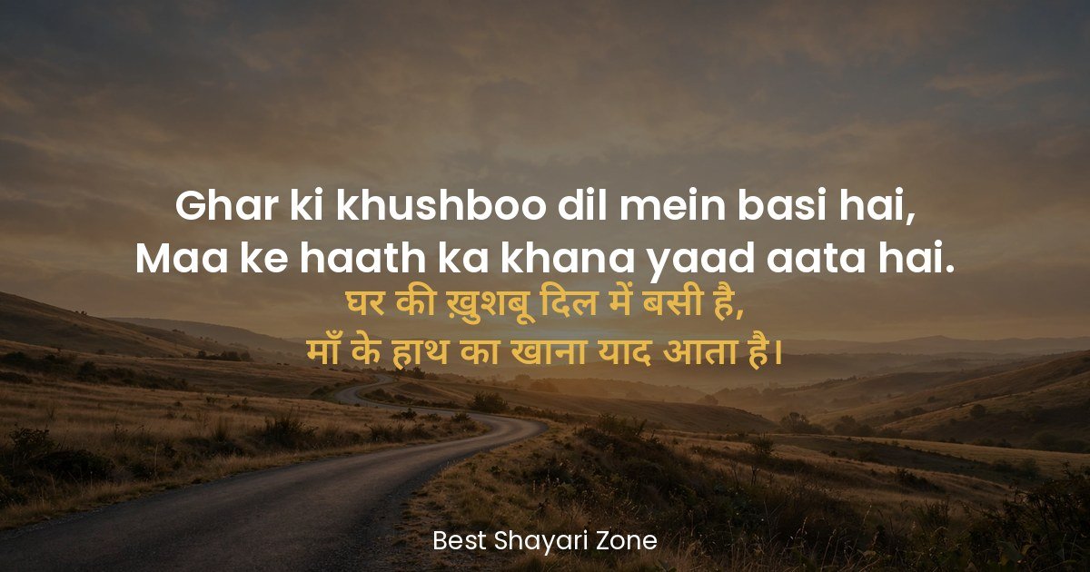 25 Ghar Shayari in Hindi – Yaadon Ka Aangan