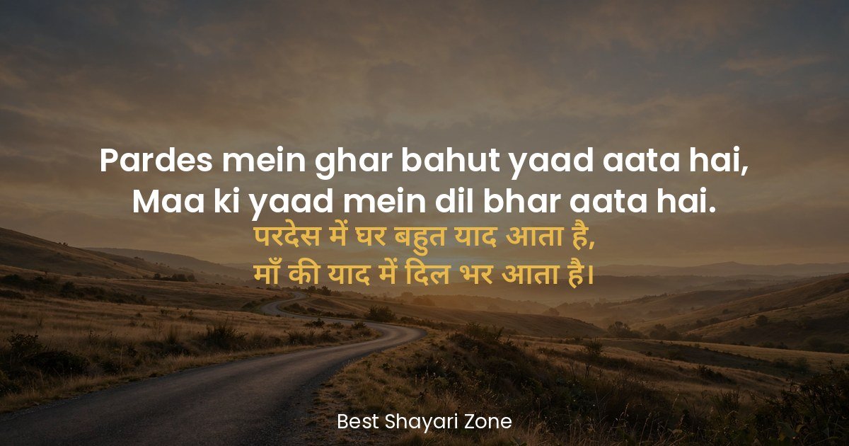 25 Ghar Shayari in Hindi – Yaadon Ka Aangan
