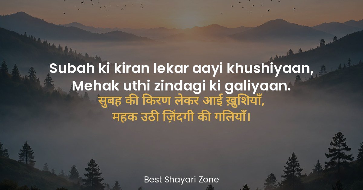 25 Good Morning Shayari in English – Fresh Day