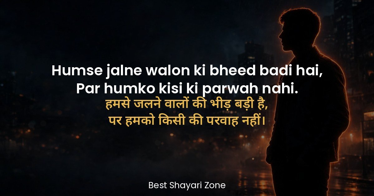 25 Instagram Attitude Shayari in Hindi — 2 Line