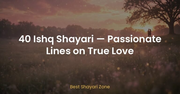 25 Ishq Shayari in Hindi – Deep Love Lines