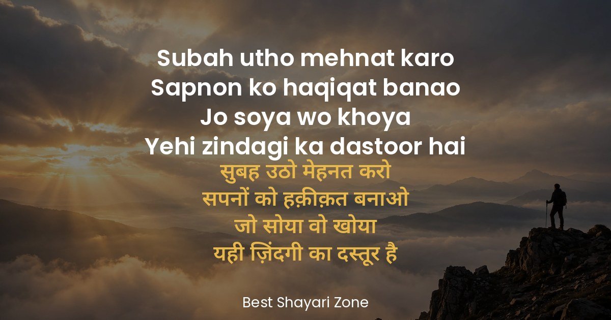 25 Motivational Shayari in English – Hindi Lines
