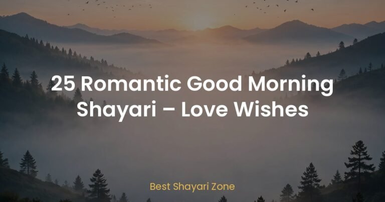 25 Romantic Good Morning Shayari – Love Wishes