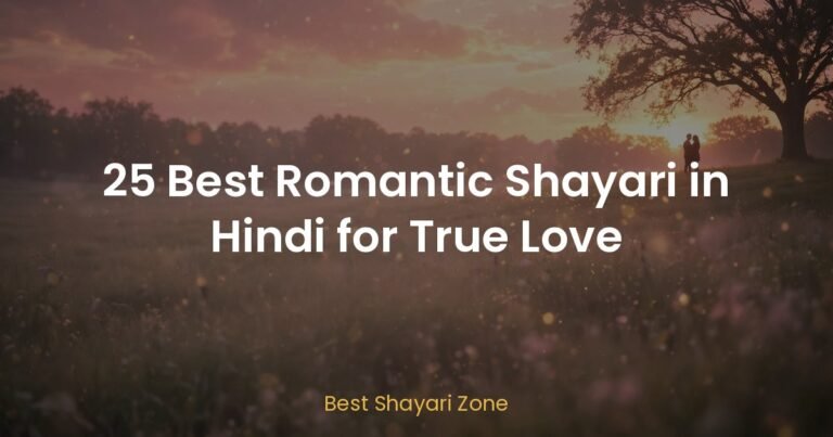 25 Best Romantic Shayari in Hindi for True Love