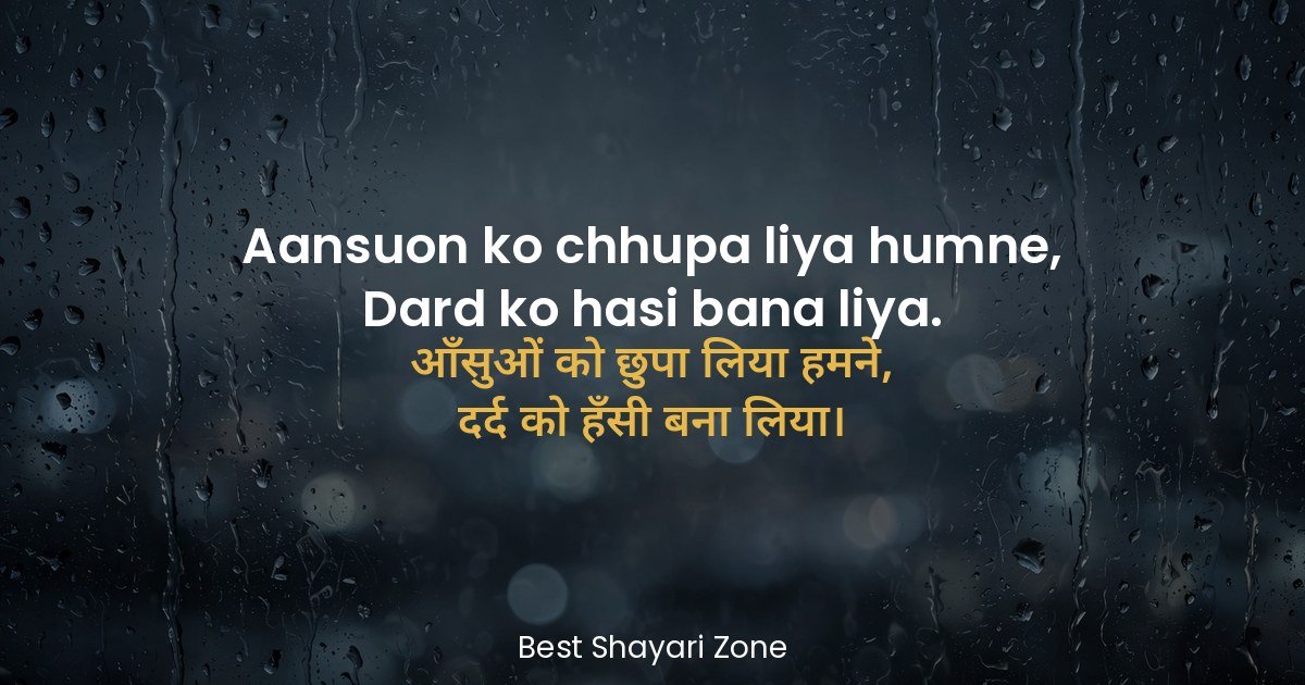 25 Sad Shayari for WhatsApp Status in Hindi