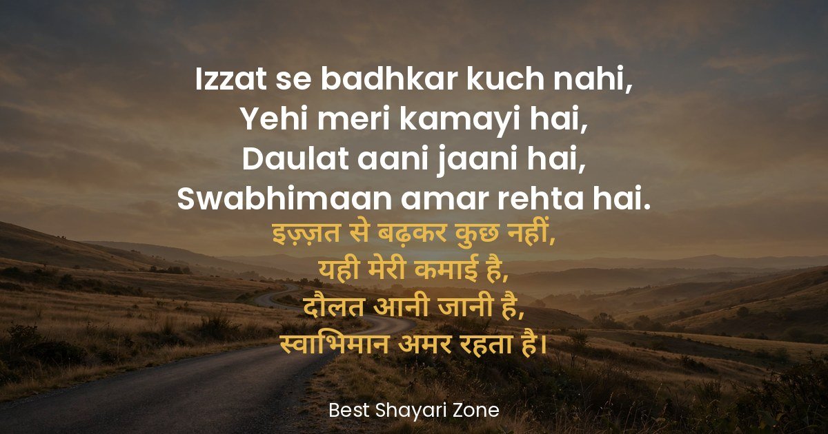 25 Self Respect Shayari in Hindi — Swabhimaan