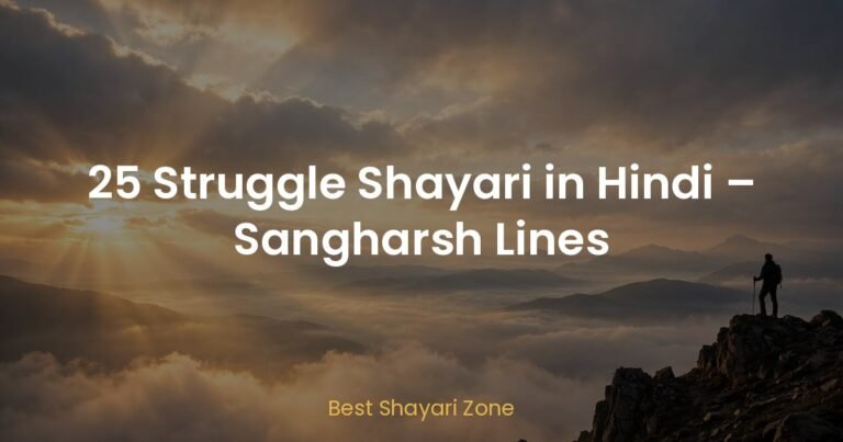 25 Struggle Shayari in Hindi – Sangharsh Lines